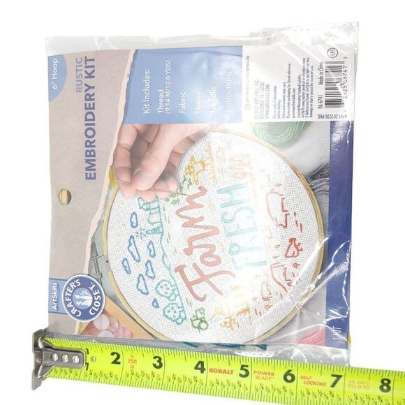 ArtSkills Crafter's Closet Rustic Embroidery Kit New In Package Christmas Gift - Picture 7 of 7